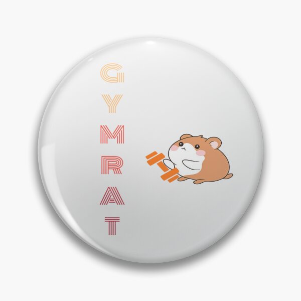 Item preview, GYMRAT Hamster Fitness Logo designed and sold by StorySeller85.