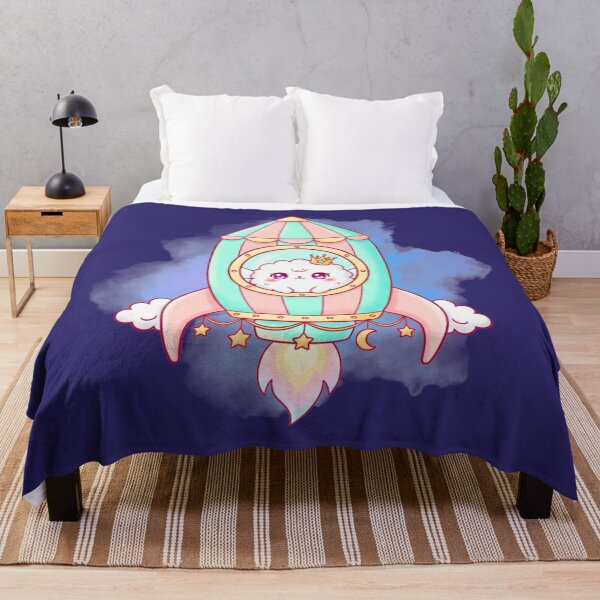 Item preview, Kawaii Dreamy Cloud Adventure Rocket– Pastel Aesthetic Series designed and sold by MBBialyPiksel.