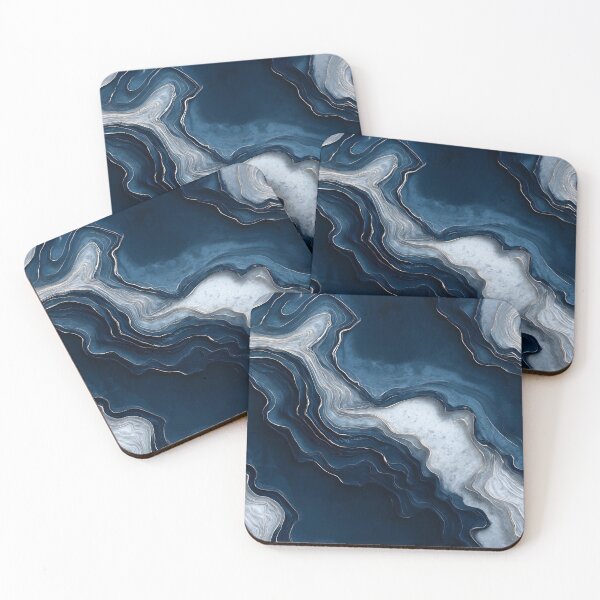 Item preview, Layered Blue Resin Art designed and sold by Nine Lives Studio.