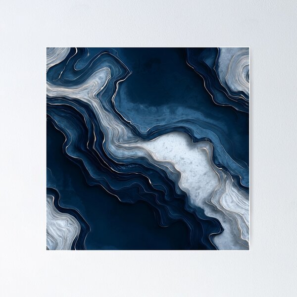 Item preview, Layered Blue Resin Art designed and sold by Nine Lives Studio.