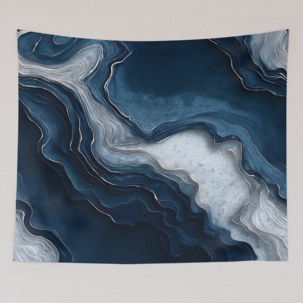 Item preview, Layered Blue Resin Art designed and sold by Nine Lives Studio.