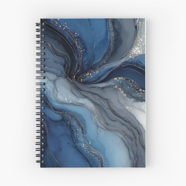 Item preview, Flowing Indigo Faux Marble Abstract designed and sold by Nine Lives Studio.