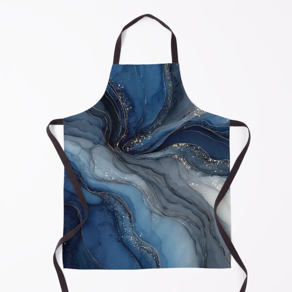 Item preview, Flowing Indigo Faux Marble Abstract designed and sold by Nine Lives Studio.