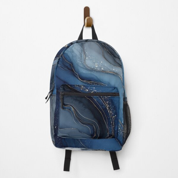 Item preview, Flowing Indigo Faux Marble Abstract designed and sold by Nine Lives Studio.