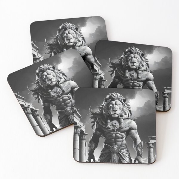 Aperçu de l'œuvre Roi guerrier lion. créée et vendue par MyHappyArtShop.