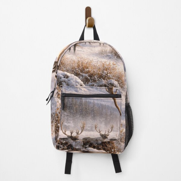 Item preview, Majestic Caribou in Winter Wilderness – Northern Wildlife Landscape designed and sold by VandVArt.