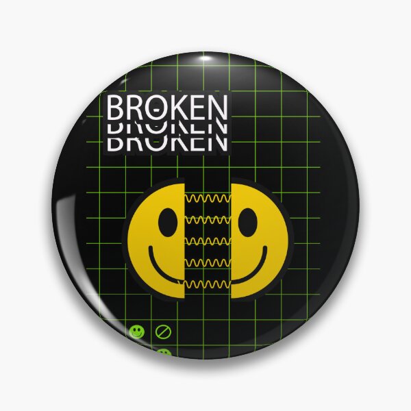 Item preview, Broken Smile Glitch Acid Neon Grid designed and sold by SmileBringer.