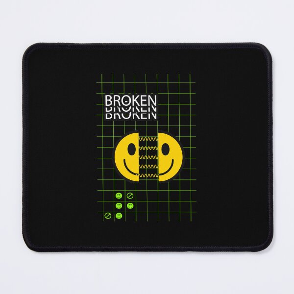 Item preview, Broken Smile Glitch Acid Neon Grid designed and sold by SmileBringer.