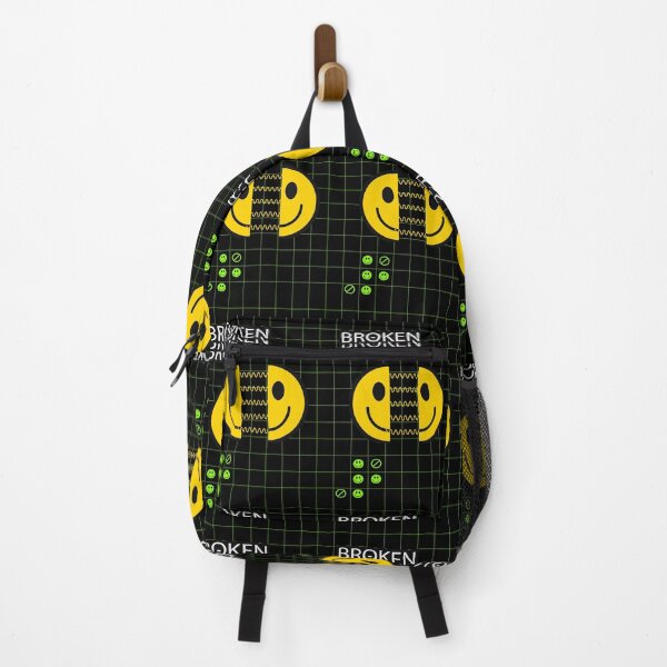 Item preview, Broken Smile Glitch Acid Neon Grid designed and sold by SmileBringer.
