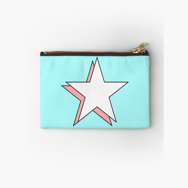 Item preview, Pastel Pink White Minimalist Y2K Aesthetic Offset Shadow Star designed and sold by Aesthetic Crew.