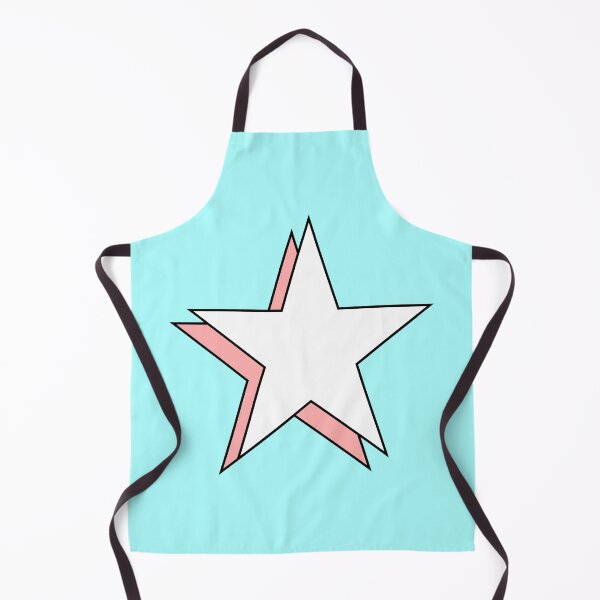 Item preview, Pastel Pink White Minimalist Y2K Aesthetic Offset Shadow Star designed and sold by Aesthetic Crew.