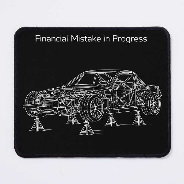 Item preview, Financial Mistake In Progress - Project Car Blueprint Art designed and sold by WavesStation.