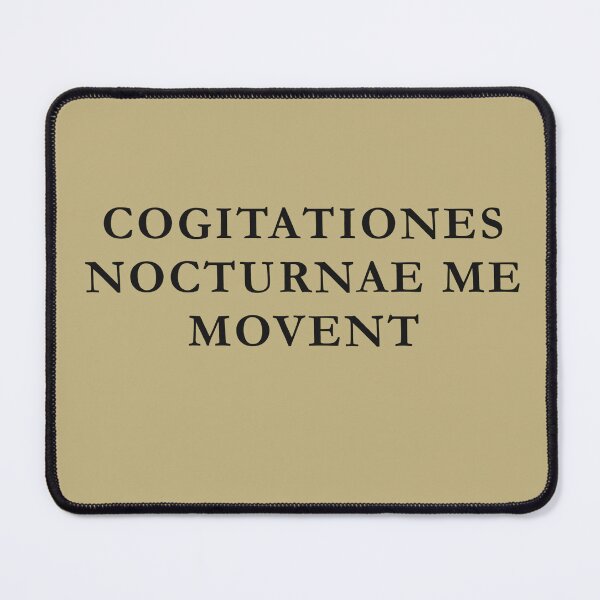 Item preview, Cogitationes Nocturnae Me Movent Latin Dark Academia Night Design designed and sold by semenol.