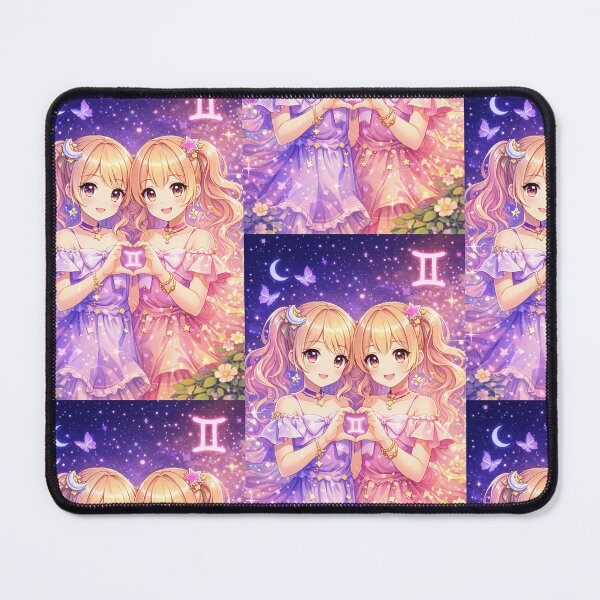 Item preview, Gemini Anime Zodiac Twins – Cute Astrology Aesthetic Gemini Art designed and sold by Bonitivity Zodiacs.