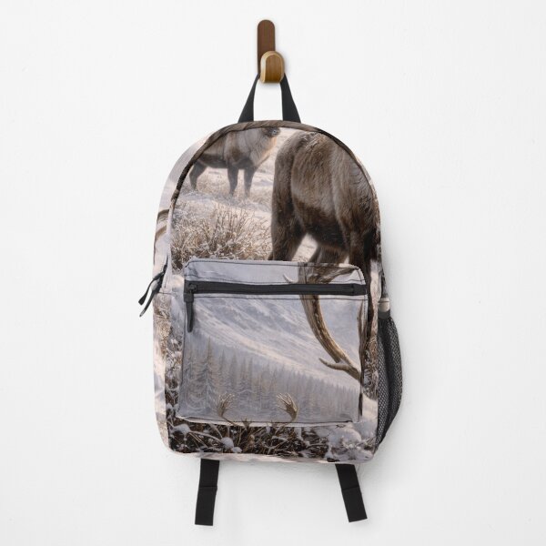 Item preview, Majestic Caribou in Winter Wilderness – Northern Wildlife Landscape designed and sold by VandVArt.
