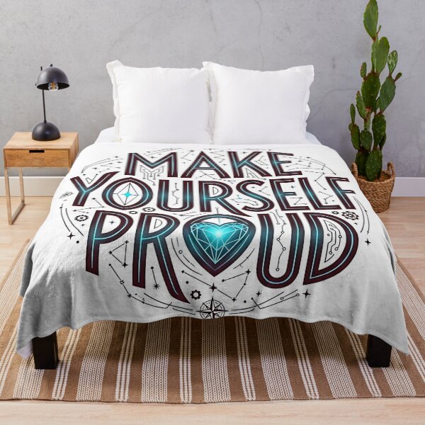 Item preview, Make Yourself Proud Ornamental Celestial Typography Art designed and sold by blastercreation.