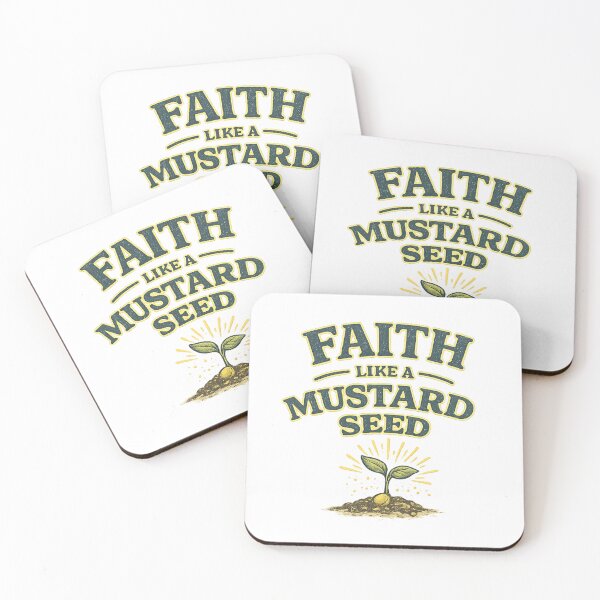 Item preview, Faith Like a Mustard Seed – Matthew 17:20 Christian Inspirational Scripture Design designed and sold by SoulThread Studio.