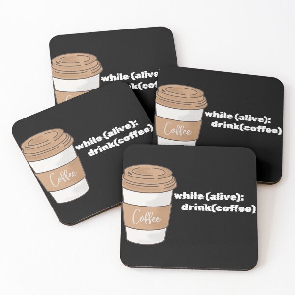 Item preview, Infinite Loop Coffee - Developer Quote Graphic designed and sold by Mini Pixel Perfect Co..