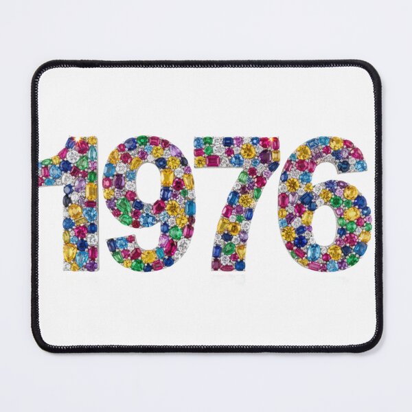 Item preview, Colorful 1976 Year Design #1976 #dateofbirth #year #sparkling #gemstones #multicolors designed and sold by Fanybany.