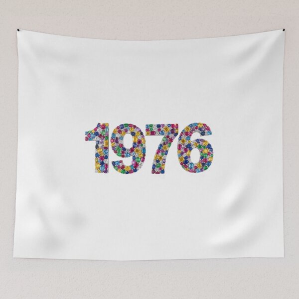 Item preview, Colorful 1976 Year Design #1976 #dateofbirth #year #sparkling #gemstones #multicolors designed and sold by Fanybany.