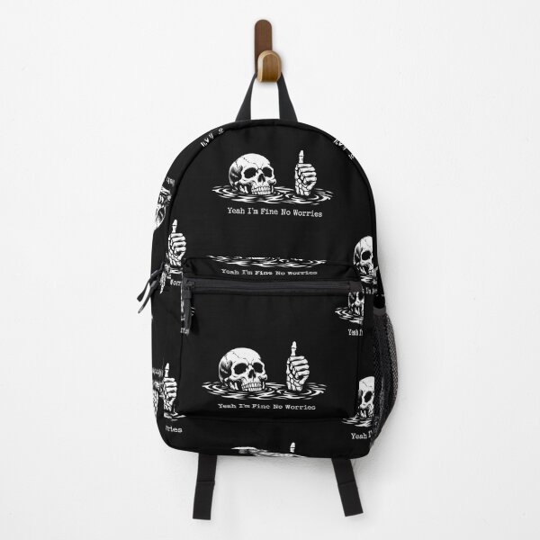 Item preview, Yeah I'm Fine No Worries - Sarcastic Skeleton designed and sold by gear-posters.