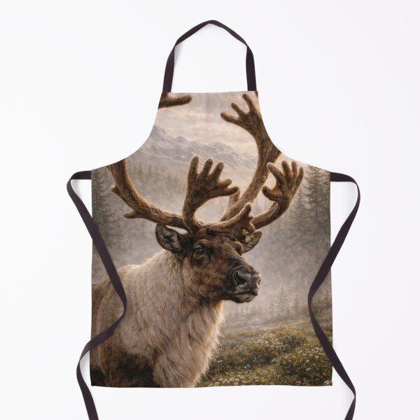 Item preview, Majestic Caribou Portrait – Northern Wilderness Wildlife Art designed and sold by VandVArt.