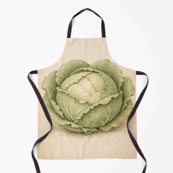 Item preview, Vintage Green Cabbage Botanical Print - Farmhouse Kitchen Wall Art designed and sold by Darlin8888.