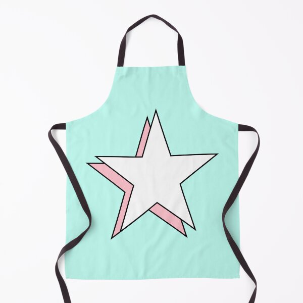 Item preview, Rose Pink White Minimalist Y2K Aesthetic Offset Shadow Star designed and sold by Aesthetic Crew.