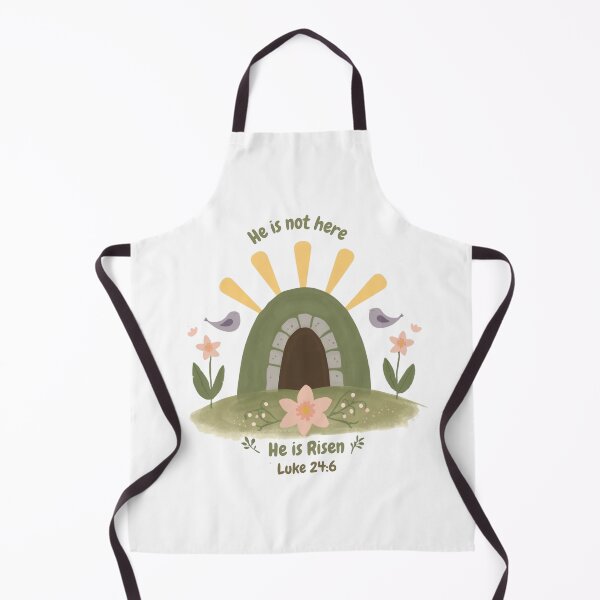 Item preview, He is Not Here He is Risen Baby Onesie — Christian Easter Folk Art Gift · Luke 24:6 designed and sold by WicketGate.