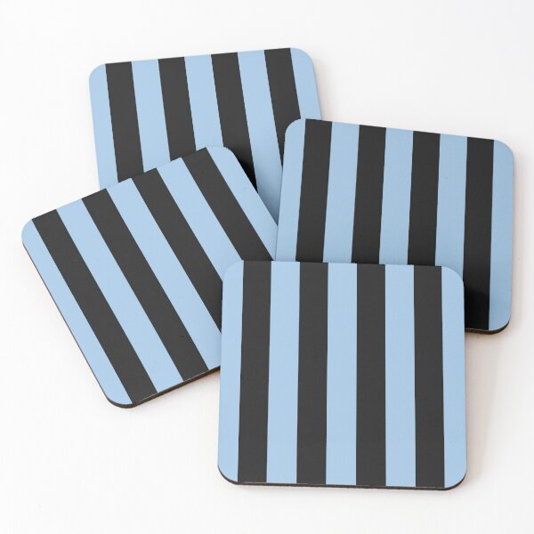 Item preview, Striped Black And Baby Blue Pattern designed and sold by pattern-archive.