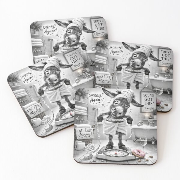 Item preview, Funny Donkey Diet Wall Art  designed and sold by OneStopDonkeyShop.