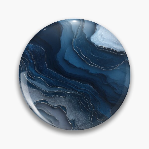 Item preview, Flowing Blue Agate Pattern for Bathroom Decor designed and sold by Nine Lives Studio.