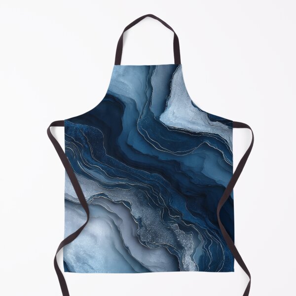Item preview, Flowing Blue Agate Pattern for Bathroom Decor designed and sold by Nine Lives Studio.