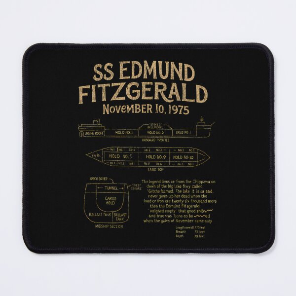 Item preview, Edmund Fitzgerald Schematic designed and sold by DogBreedArt28.