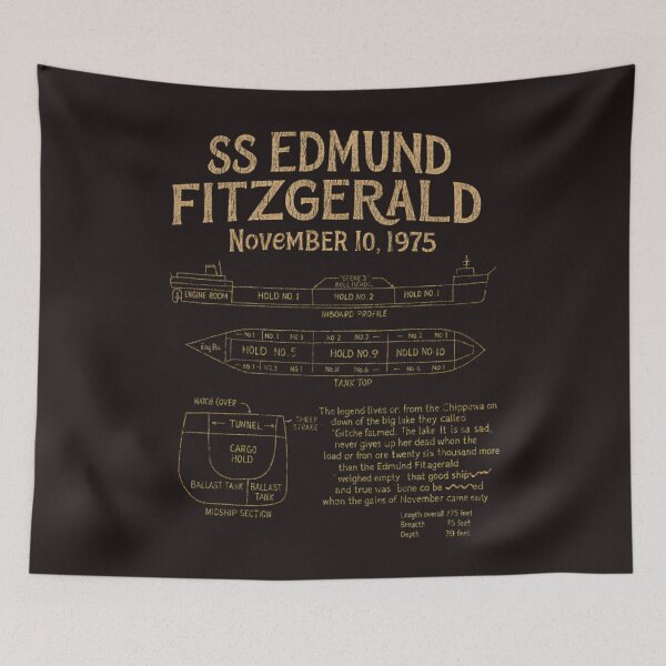 Item preview,  Edmund Fitzgerald Schematic designed and sold by DogBreedArt28.