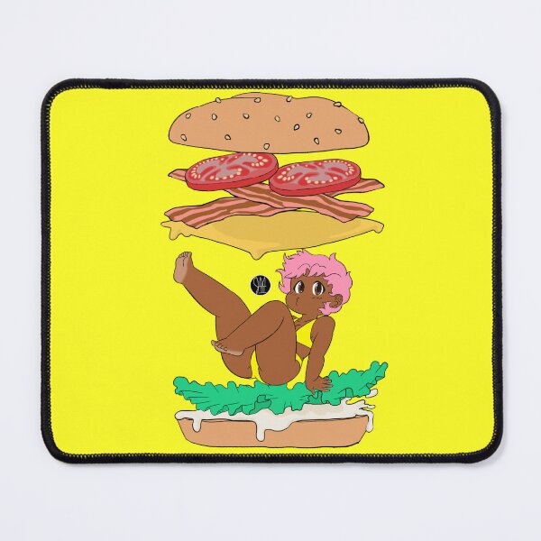 Item preview, Kawaii Burger Girl Pink Hair designed and sold by JulioM3.
