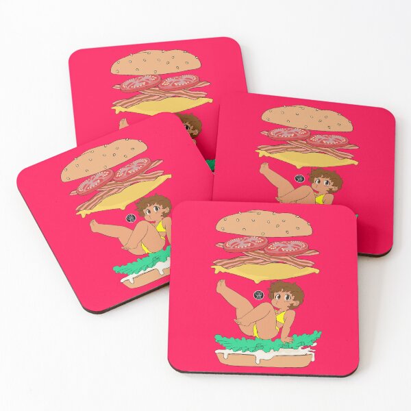 Item preview, Kawaii Burger Girl Brown Hair designed and sold by JulioM3.