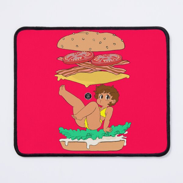 Item preview, Kawaii Burger Girl Brown Hair designed and sold by JulioM3.