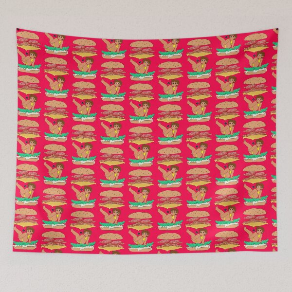 Item preview, Kawaii Burger Girl Brown Hair designed and sold by JulioM3.