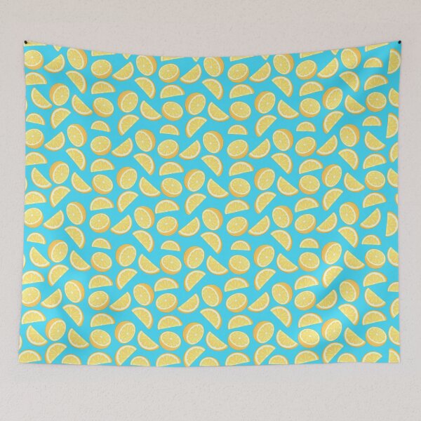 Item preview, Cute Cartoon Lemon Fruit Summer Print (Sky Blue) designed and sold by BeJolley.