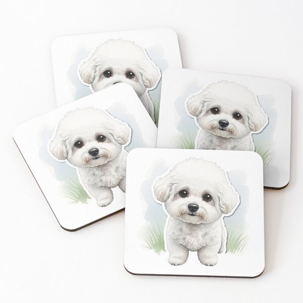Item preview, Bichon Frise dog water color designed and sold by saphira-art.