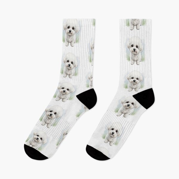Item preview, Bichon Frise dog water color designed and sold by saphira-art.