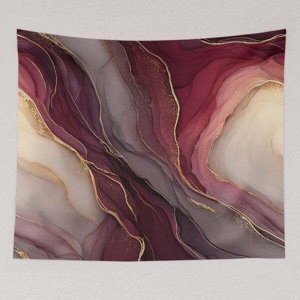 Item preview, Burgundy Gold Geode designed and sold by Nine Lives Studio.