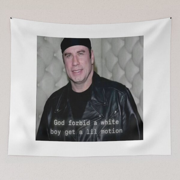Item preview, God Forbid a White Boy Get a Lil Motion Meme – Funny Viral Quote Design Meme designed and sold by JohnDingleShock.