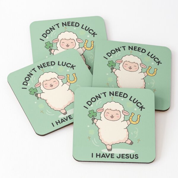 Item preview, St Patrick Don't Need Luck I Have Jesus Lamb designed and sold by Forevermore.