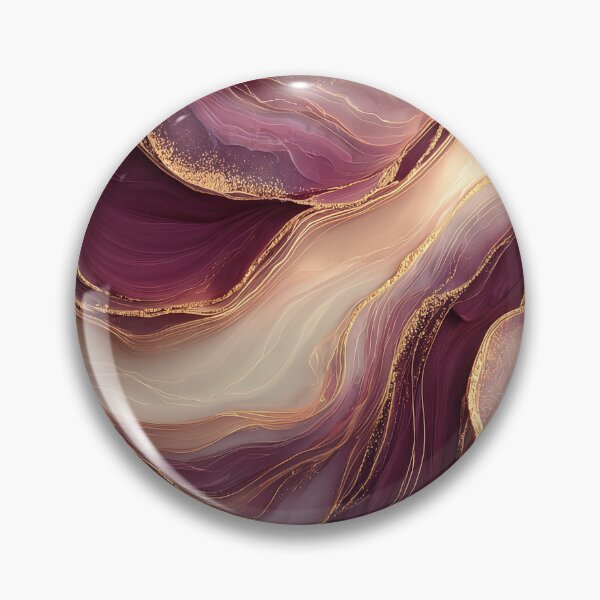 Item preview, Luxury Crimson and Blush Pink Fluid Geode designed and sold by Nine Lives Studio.