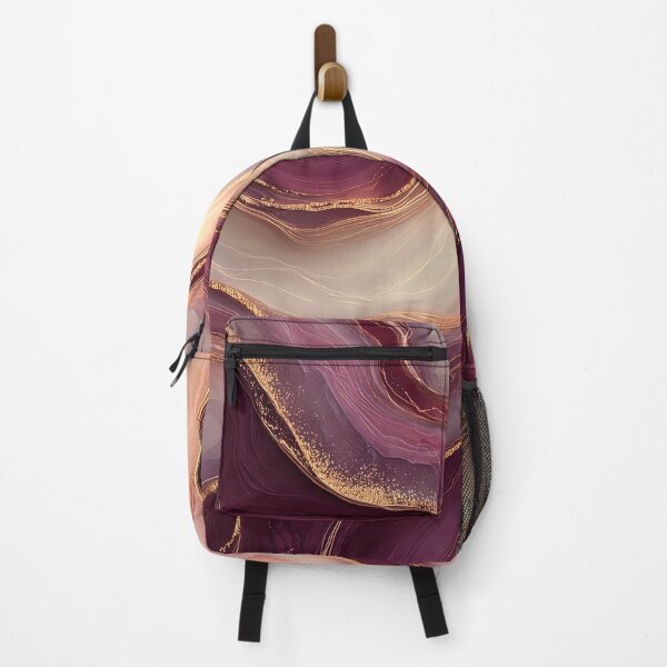 Item preview, Luxury Crimson and Blush Pink Fluid Geode designed and sold by Nine Lives Studio.