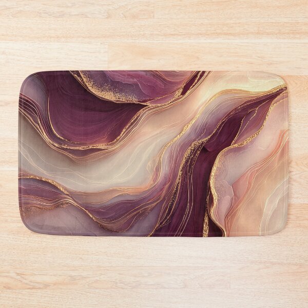 Item preview, Luxury Crimson and Blush Pink Fluid Geode designed and sold by Nine Lives Studio.