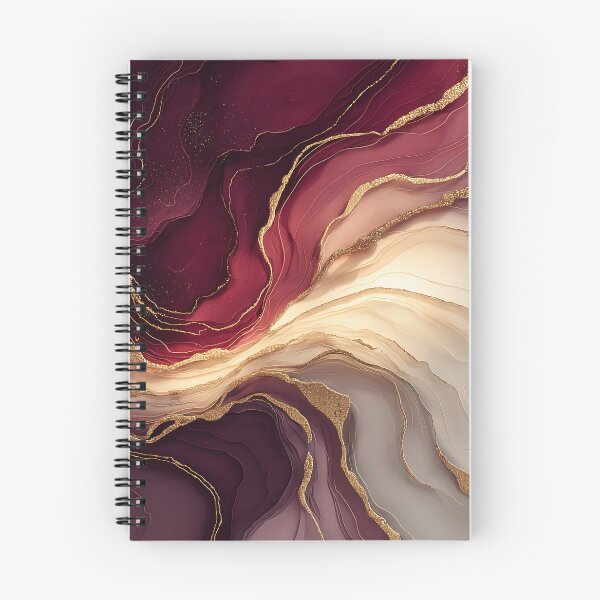 Item preview, Elegant Crimson and Blush Alcohol Ink Swirls designed and sold by Nine Lives Studio.