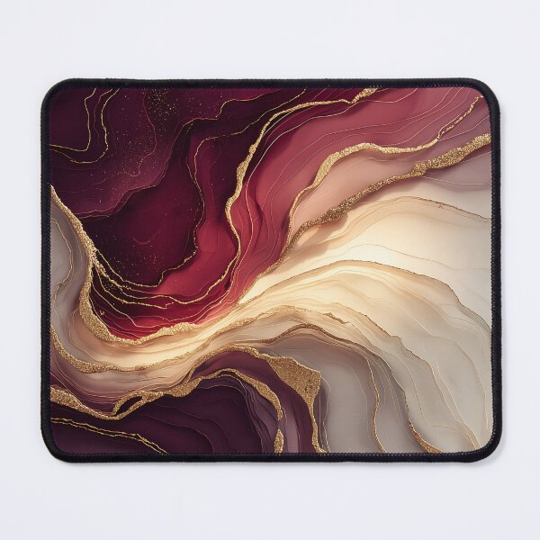 Item preview, Elegant Crimson and Blush Alcohol Ink Swirls designed and sold by Nine Lives Studio.